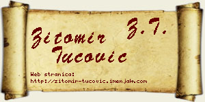 Žitomir Tucović vizit kartica